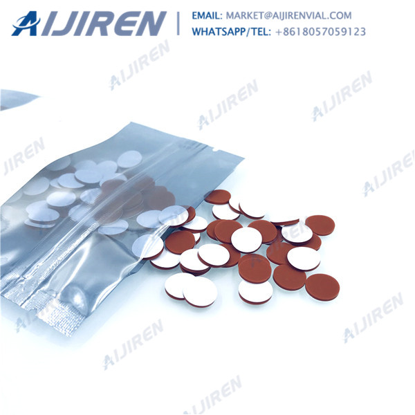 <h3>White Polypropylene Hole Caps, Bonded PTFE/Silicone Septa </h3>
